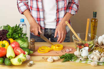 Woman cook at the kitchen