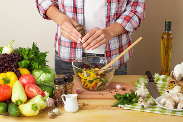 Woman cook at the kitchen
