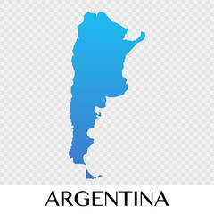 Argentina map in South America continent illustration design