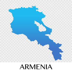 Armenia map in Asia continent illustration design