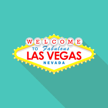 Classic retro Welcome to Las Vegas sign