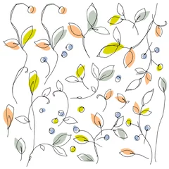 Wandaufkleber 植物のイラスト © daicokuebisu