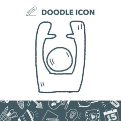 hand up doodle