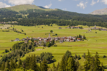 Riom, Parsonz, Radons, Surses, Burg , Rätia Ampla, Savognin, Bivio, Albula, Julierpass, Fluss,...