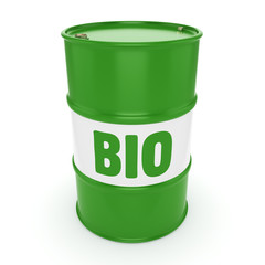 3D rendering barrel of biofuels