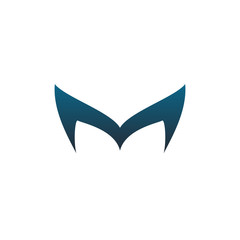 letter m logo design concept template