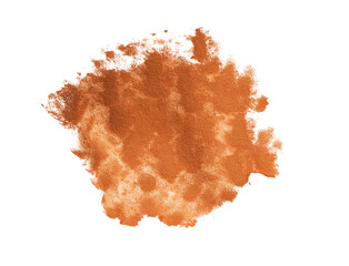 Brown paint blob