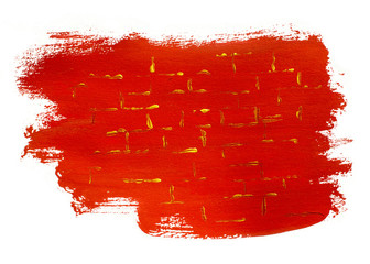 Red background with Golden stripes