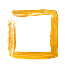 Yellow acrylic square frame
