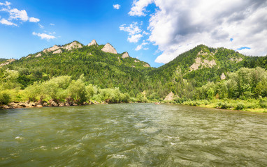 Dunajec river in Pieniny mountains - Poland