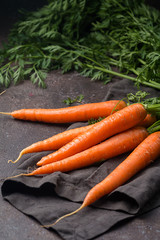 Fresh and sweet carrot