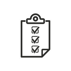 Clipboard vector icon.