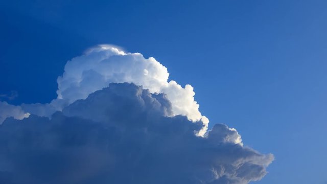 The clouds are beautifully moving