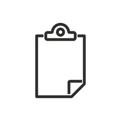 Clipboard vector icon.