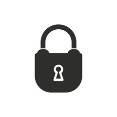 Lock vector icon.