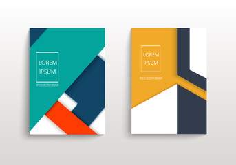 Covers with minimal design. Geometric backgrounds for your design. Applicable for Banners, Annual Report, Magazine, Poster, Corporate Presentation, Portfolio, Flyer, layout. Eps10 vector template