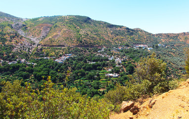 Moroccan Countryside Landscape in Summer, taberrant, Moroccan rural life,