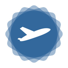 App Icon blau Abflug