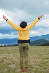 Enjoying in the nature and feeling free.