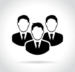 people icon on white background