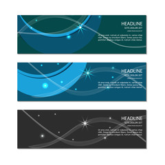 Banner template. Vector.
