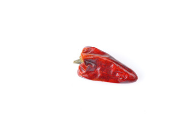 The chili of isolated on a white background
