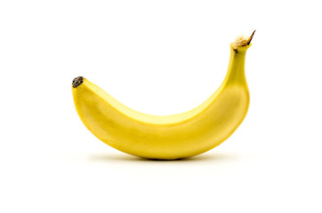 bunch of bananas on white