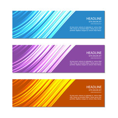 Fototapeta premium Banner template. Vector.