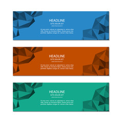 Banner template. Vector.