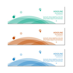 Banner template. Vector.