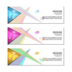 Naklejka premium Banner template. Vector.