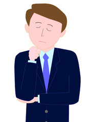 ビジネスマンのポーズ