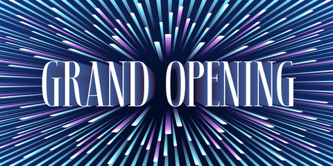 Fototapeta premium Grand opening vector background