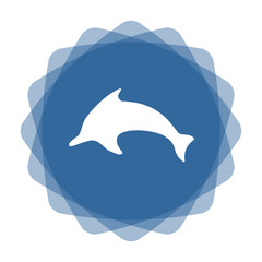 App Icon blau Delfin