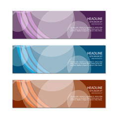 Naklejka premium Banner template. Vector.