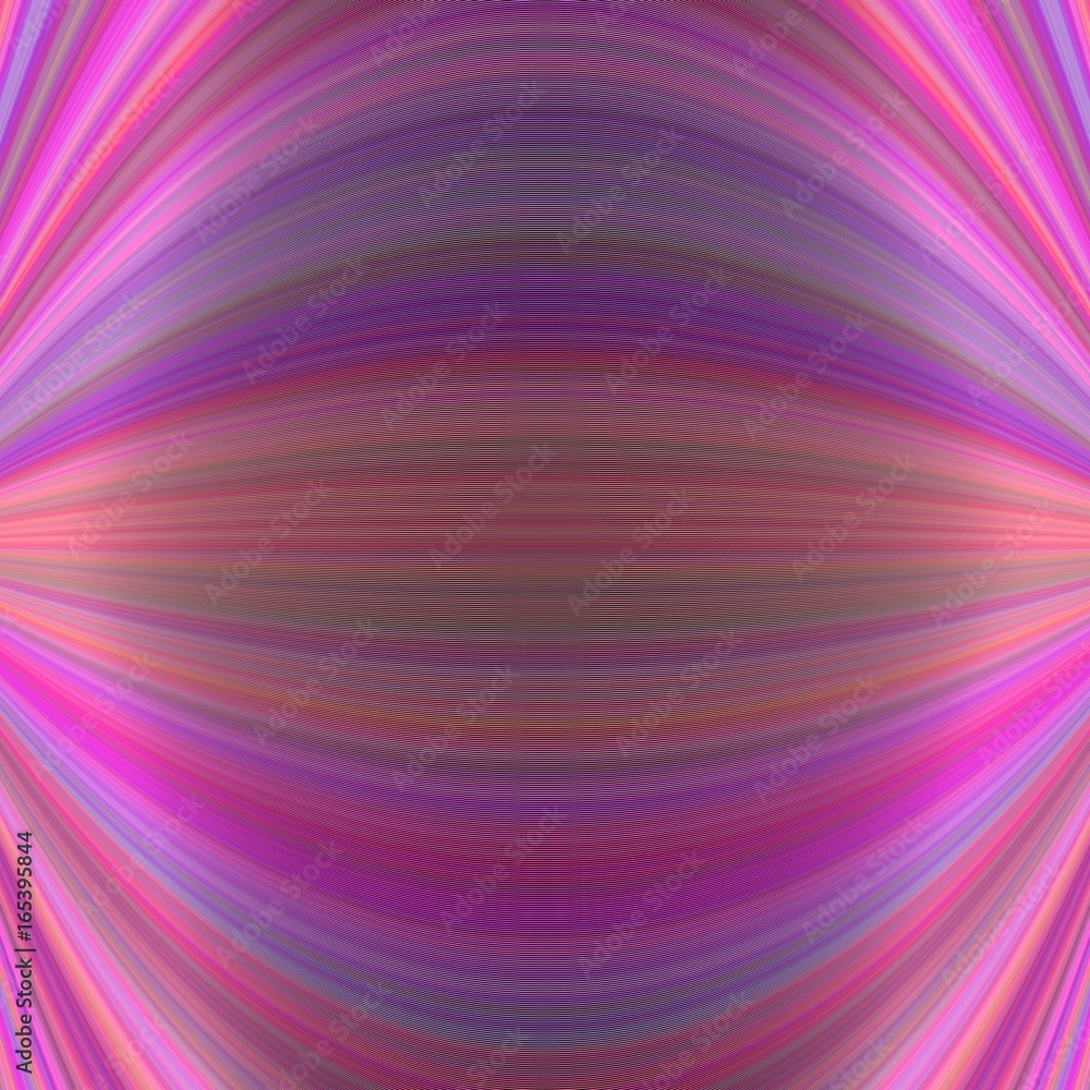 Poster symmetrical abstract dynamic background from thin curved lines - vector illustration