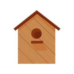 Flat wooden birdhous 