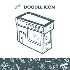 shop store doodle drawing