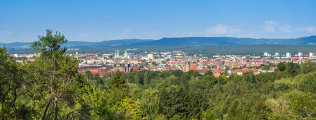 Fototapeta premium Stadtpanorama von Bamberg