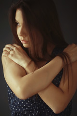 Girl home portrait young adult beautiful