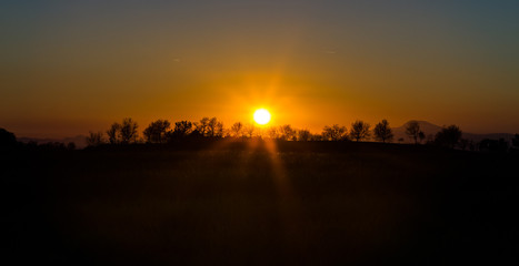 bonito atardecer
