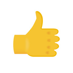 OK Hand on White Background. Isolated Vector Illustration 