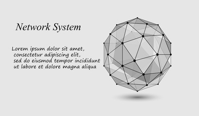 Naklejka premium 3d geometric vector background for business or science presentation.