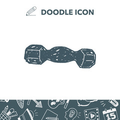 dumbbell fitness doodle