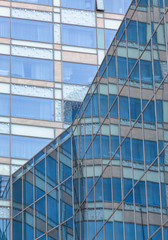 Obraz premium detail shot of modern architecture facade,business concepts,shot in city of China.