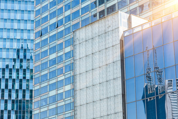 detail shot of modern architecture facade,business concepts,shot in city of China.