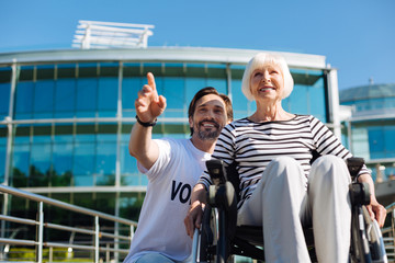 Bright wonderful people deciding where to go