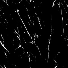 Dark seamless pattern. Black and white marble texture with cracked. Patina. The elements of the white scratches. Sketch surface to create distressed effect. Overlay distress grain. Vector. - 165400860