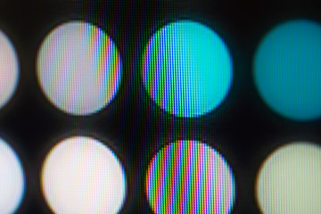 Light emitting diodes for LED display. Digital LED screen background