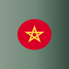 Morocco flag icon. flag design